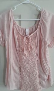 New pink short sleeved top